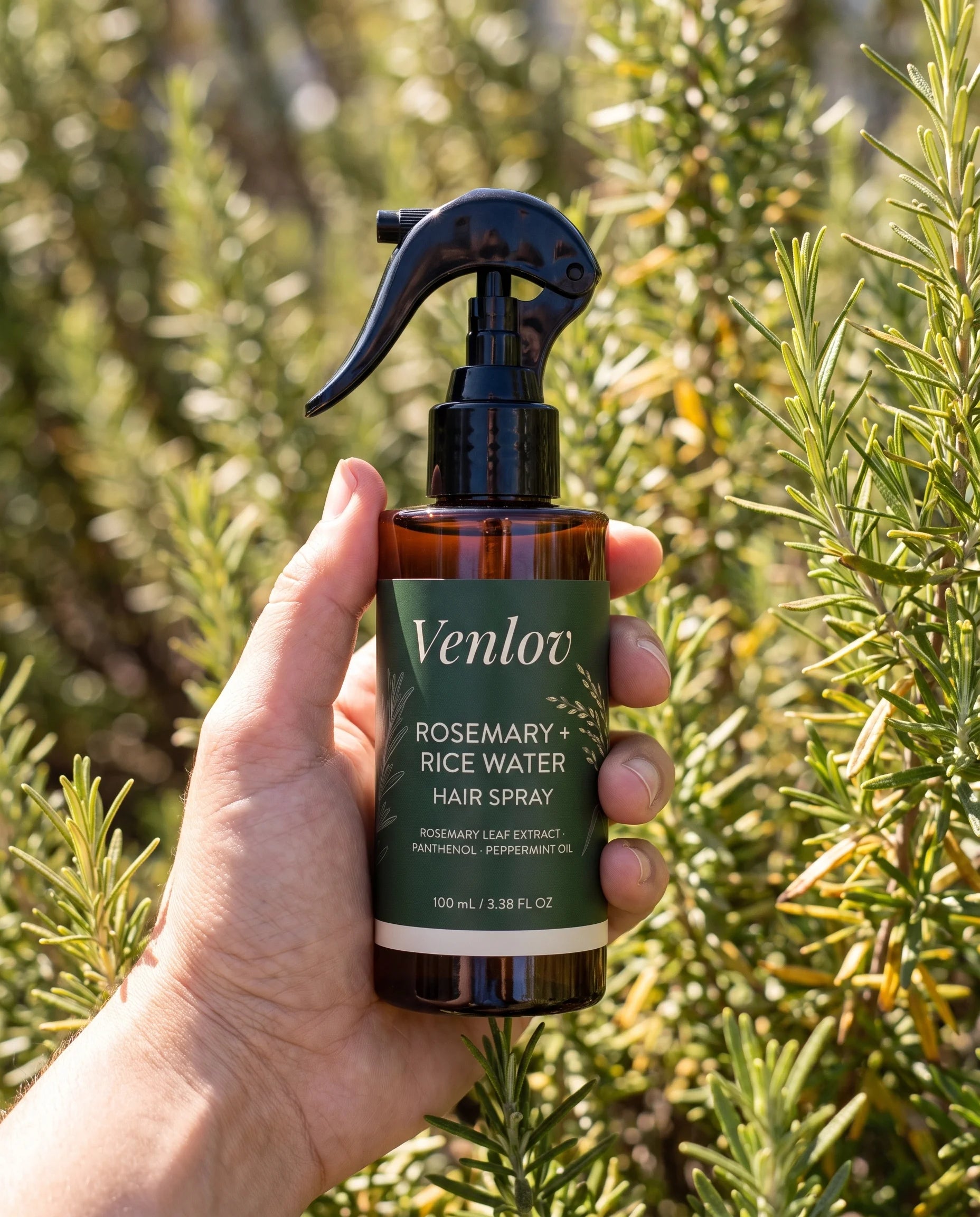 Venlov Root Ritual Rosemary Water + Rice Water Scalp & Hair Mist+